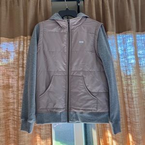 RVCA hoodie with built in vest